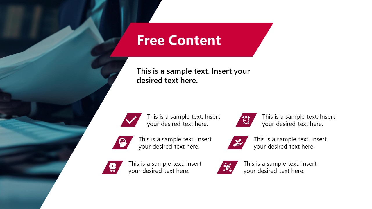 Simple Overview Slide Example Powerpoint Simple Business Overview PowerPoint Template