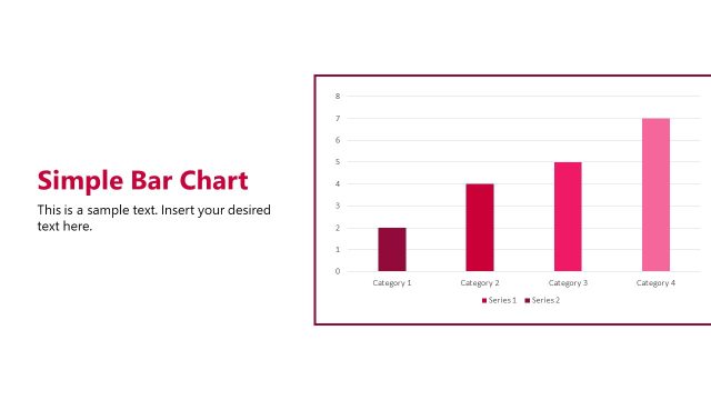 Simple Bar Chart PowerPoint Slide