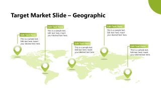 Healthcare Slide for Target Market with Map Diagram 