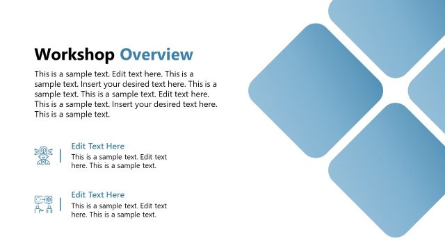 Internal Workshop PPT Template – Workshop Overview Slide