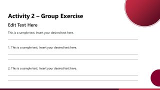 Group Exercise in Training PPT Template