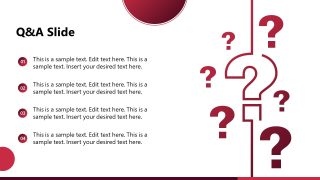 Q&A Slide in PowerPoint Training Template