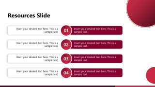 Resources Slide for Training PPT Template