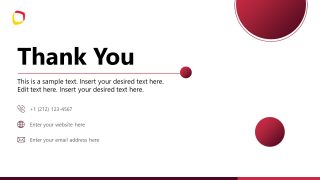 Thank You Slide for Training PowerPoint Template