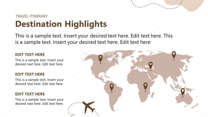 Travel Itinerary Template for Presentation 