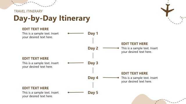 Day-by-Day Itinerary PowerPoint Slide
