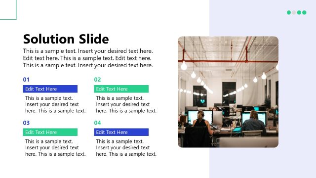 Solutions Slide – Investment Proposal PPT Template