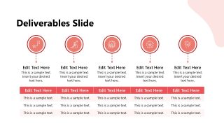 Editable Deliverables Slide with Icons 