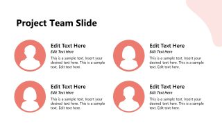 Project Team Presentation Editable Slide