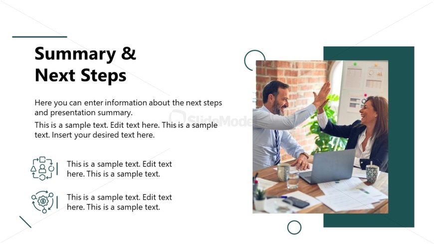 Knowledge Management Presentation Template - Summary Slide