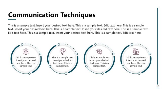 Communication Techniques PPT Slide – Conflict Resolution Template