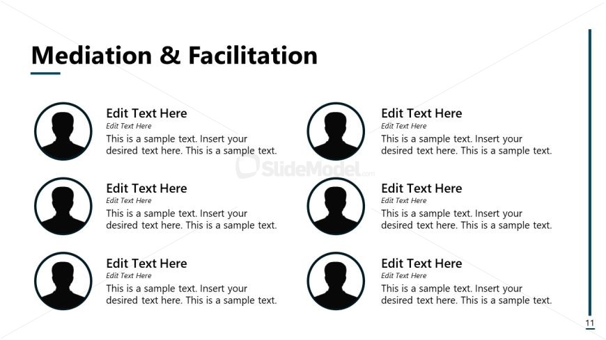 Editable Conflict Management PPT Template 