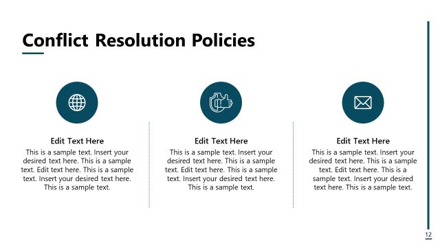 Conflict Resolution Policies PowerPoint Slide