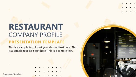 Restaurant Company Profile PowerPoint Template