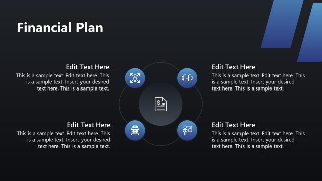 Financial Plan Slide with Infographics