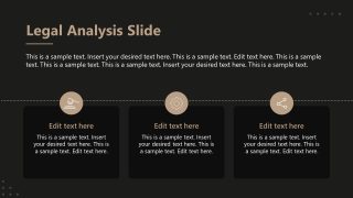 Creative Legal Analysis Slide for Presentation