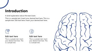 Customizable Understanding the Teen Brain Slide 