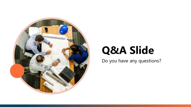 Q&A Slide Client Meeting PPT Slide