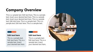 Professional Company Overview Layout Slide