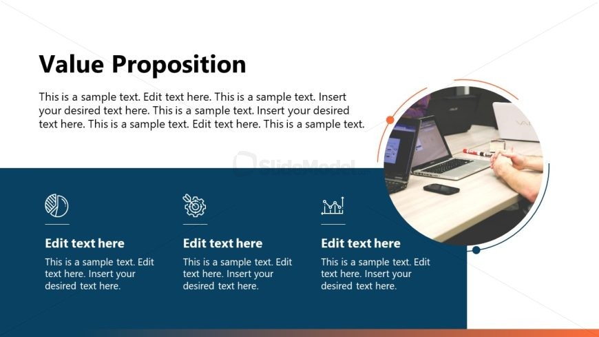 Value Proposition Slide Layout Professional Meeting PPT Template