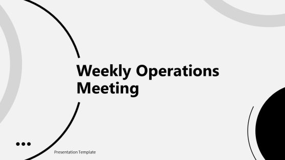 Weekly Operations Meeting PowerPoint Template