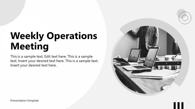 Weekly Operations Meeting PPT Template