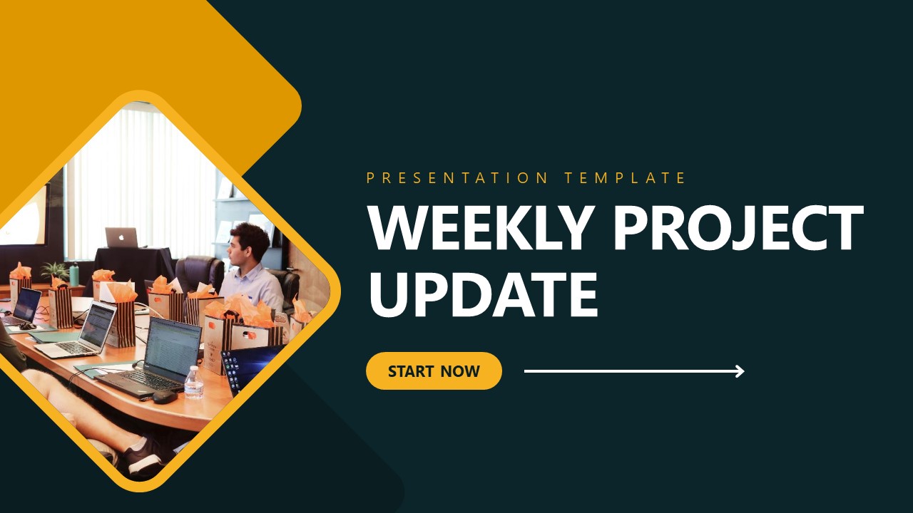 Editable Weekly Project Update Template for PowerPoint 