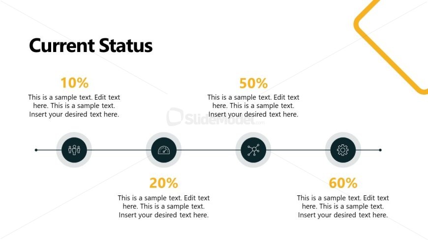 Weekly Project Update Template - Slide for Showing Current Status 