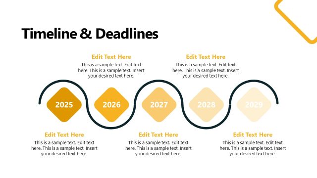 Timeline & Deadlines PPT Slide