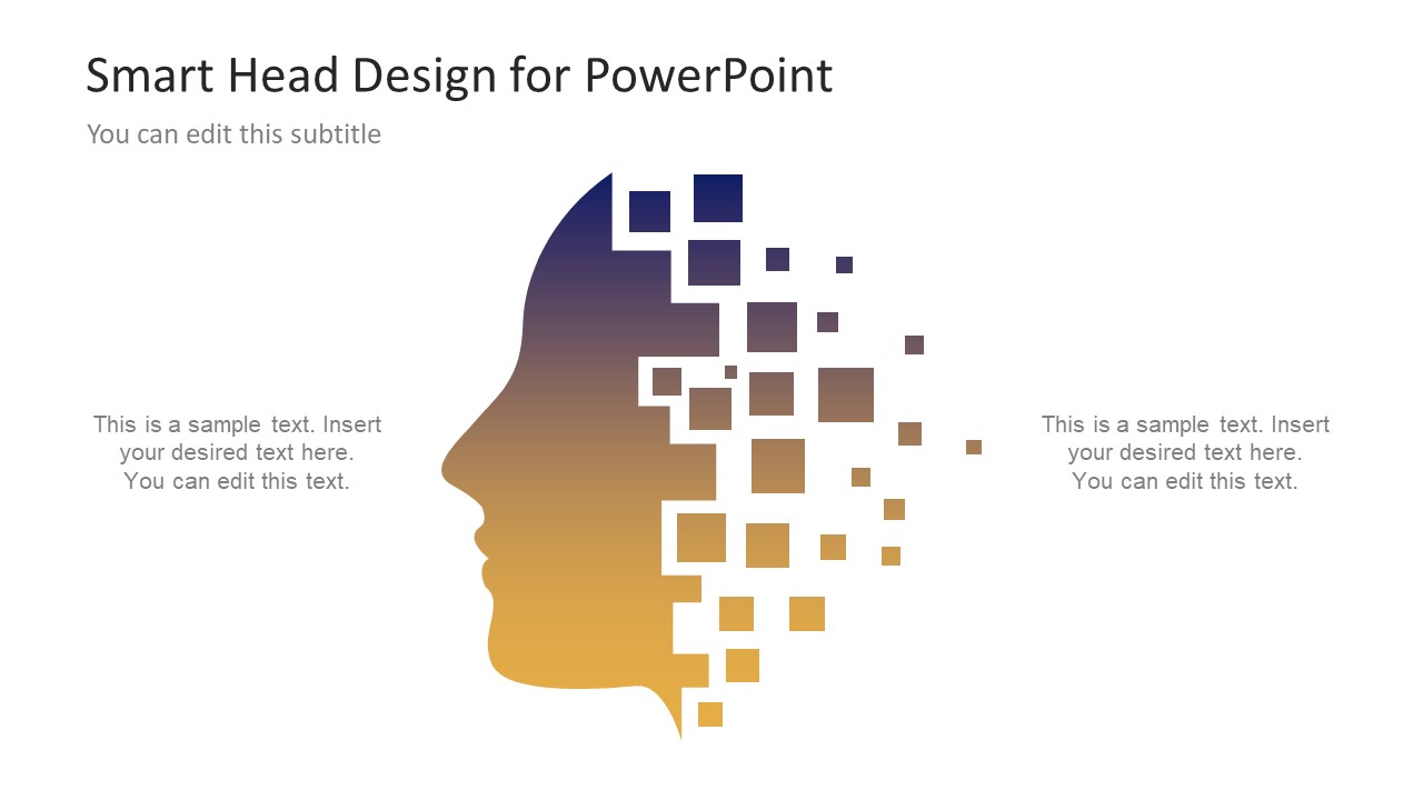 Smart head design for powerpoint slidemodel