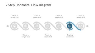 Step Horizontal Curved Process Diagram For Powerpoint Slidemodel Images