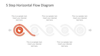 Template of Infographic Process Flow diagram