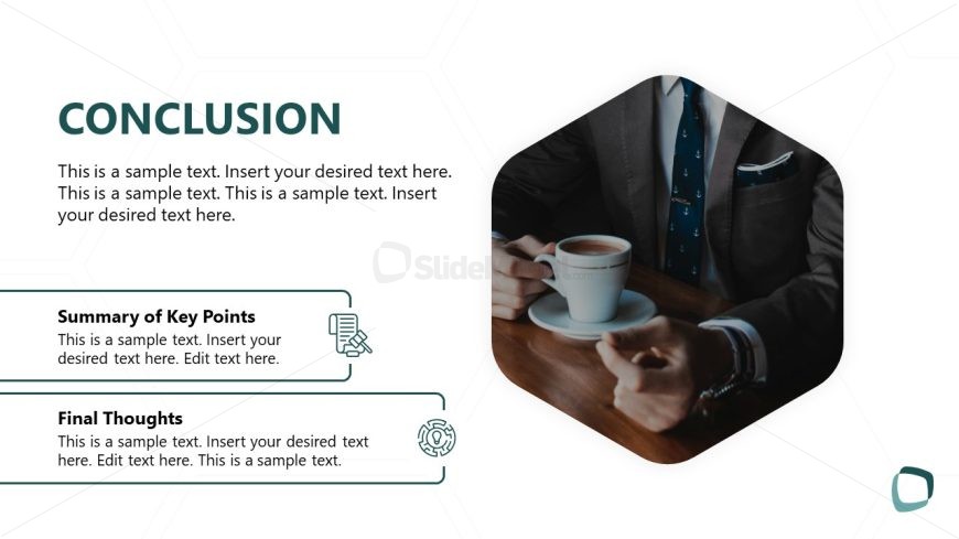 Engaging Conclusion Slide Template with Icons