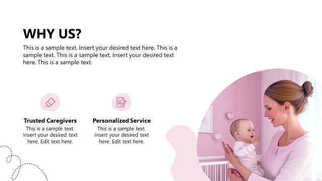 Why Choose Us Slide – Babysitting Overview Template Slide
