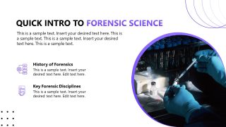 Forensic Science Template Slide 