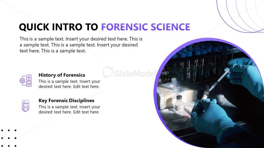 Forensic Science Template Slide