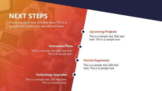 Next Steps Slide for Business Plan Presentation PPT Template