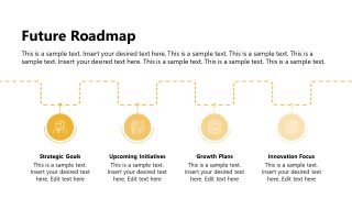 Editable Roadmap Diagram PPT Slide 