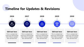 Horizontal Timeline PPT Slide 