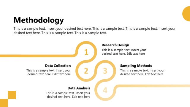 Editable Methodology Process Diagram PPT Slide
