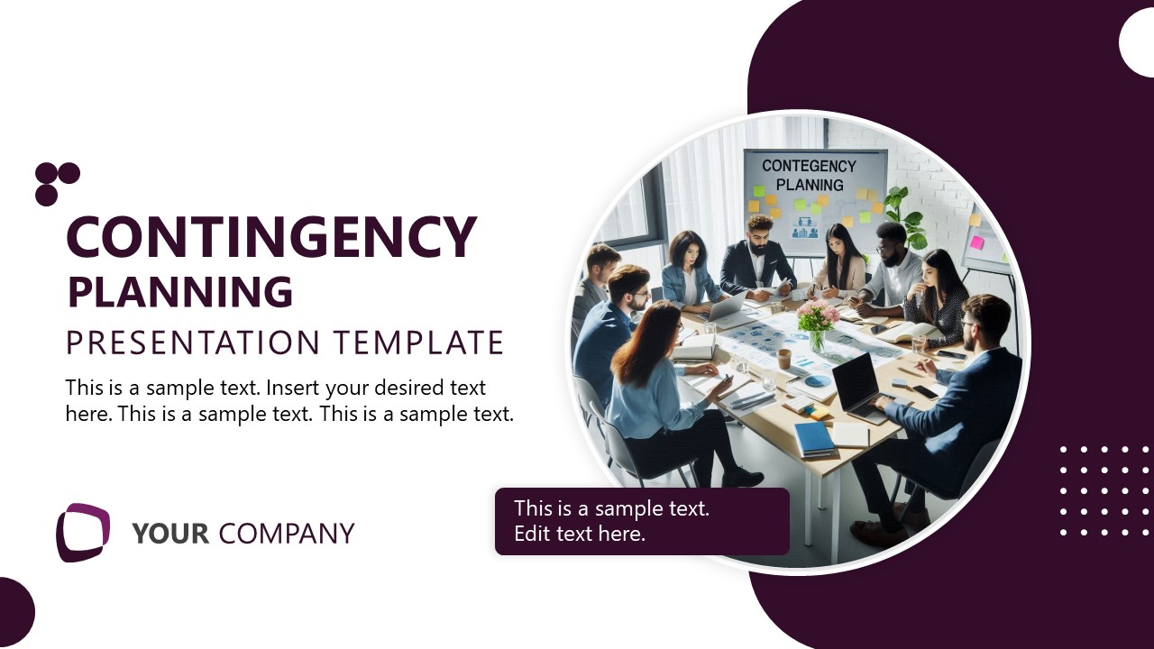 Editable Contingency Planning Presentation Slide Template