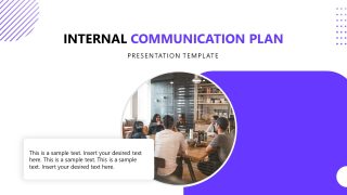 Internal Communication Plan Template for Presentation 