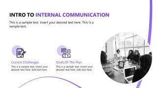 Internal Communication Plan Slide Template 