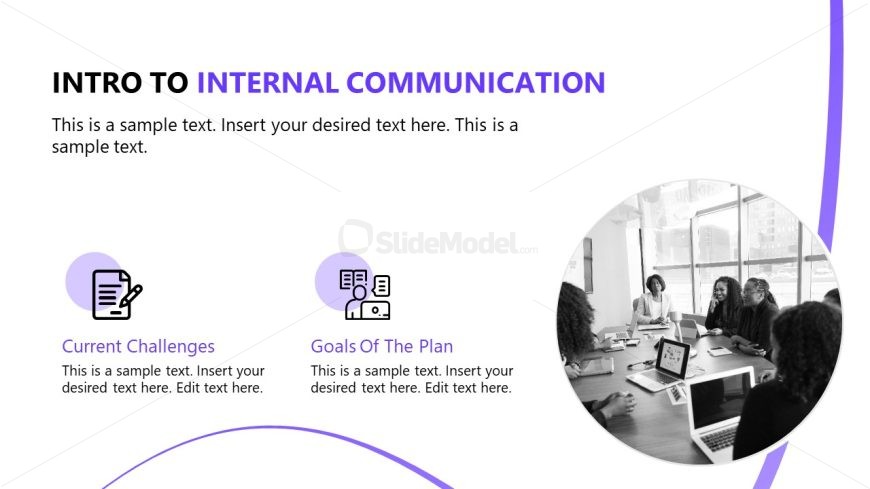 Internal Communication Plan Slide Template