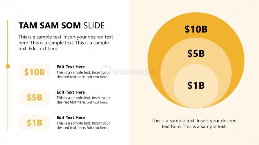 Business Company Pitch Template - Concentric Circles Diagram 