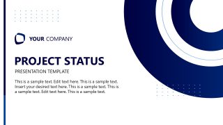 Editable Project Status PPT Template 