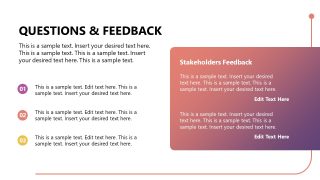 Feedback Creative Slide for Sprint Review Presentation