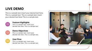 Editable Live Demo Slide Template