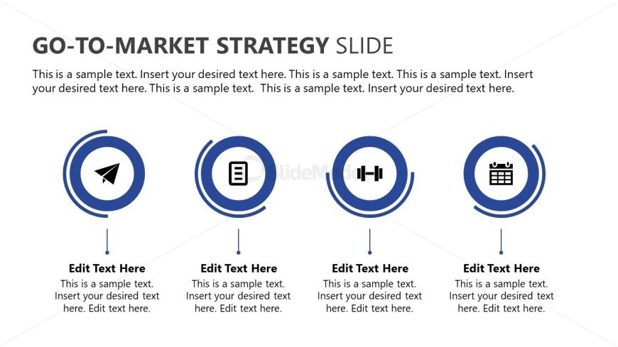 Four Items Strategy Presentation Slide