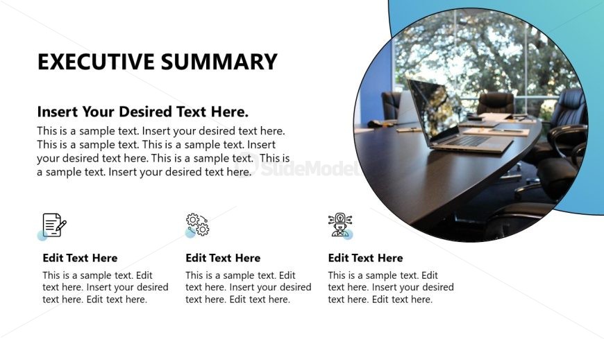 Executive Pitch Deck Template for PowerPoint 